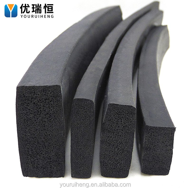 U shape epdm ethylene propylene rubber foam seal, edge anti-collision protection, soft foam sealing strip.