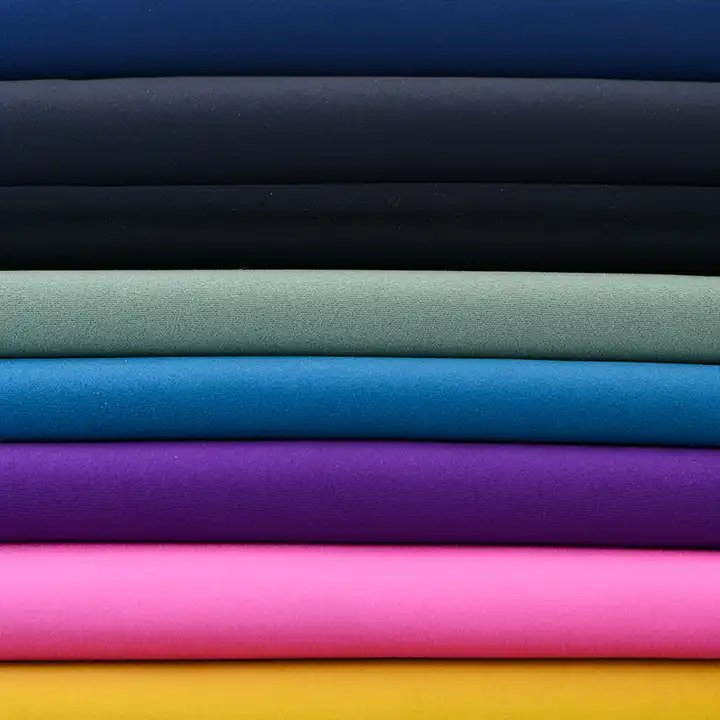 Colorful Poly Fabric Rubber Sheet Waterproof Windproof, Stretch Elastic SBR Neoprene Fabric Sheets
