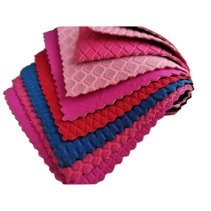 Colorful Poly Fabric Rubber Sheet Waterproof Windproof, Stretch Elastic SBR Neoprene Fabric Sheets