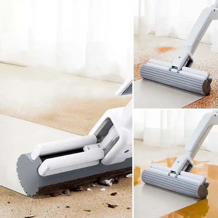 Masthome China Professional Supplier Easy Floor Cleaning Mop Magic Clean Roller Mop Pva Sponges Floor Mop For Cleaning