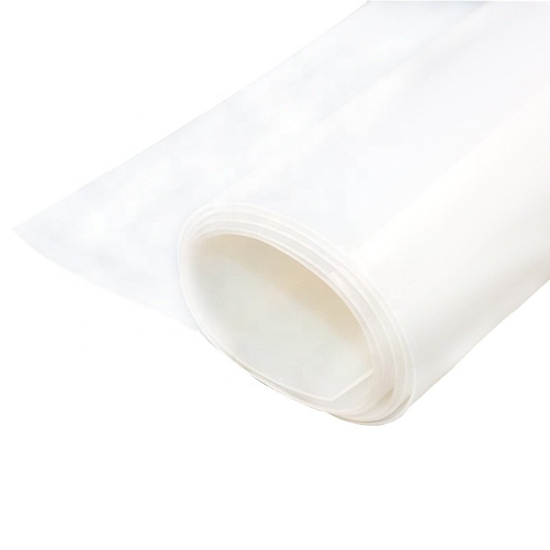 Custom white 1mm 2mm thickness 1m width heat resistance transparent silicone rubber sheet