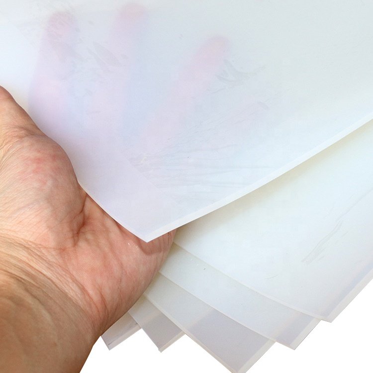 Custom white 1mm 2mm thickness 1m width heat resistance transparent silicone rubber sheet