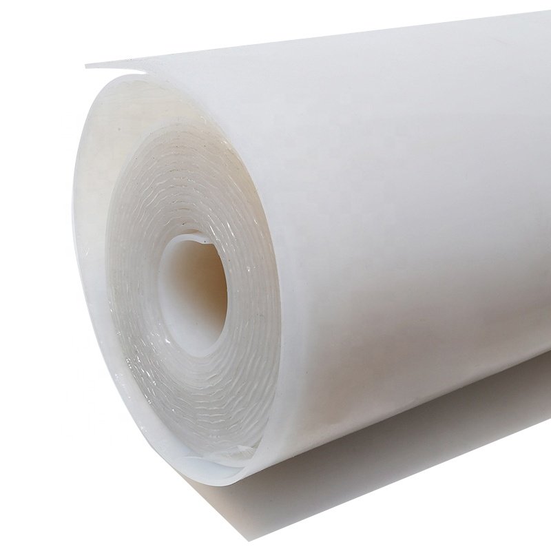 Custom white 1mm 2mm thickness 1m width heat resistance transparent silicone rubber sheet