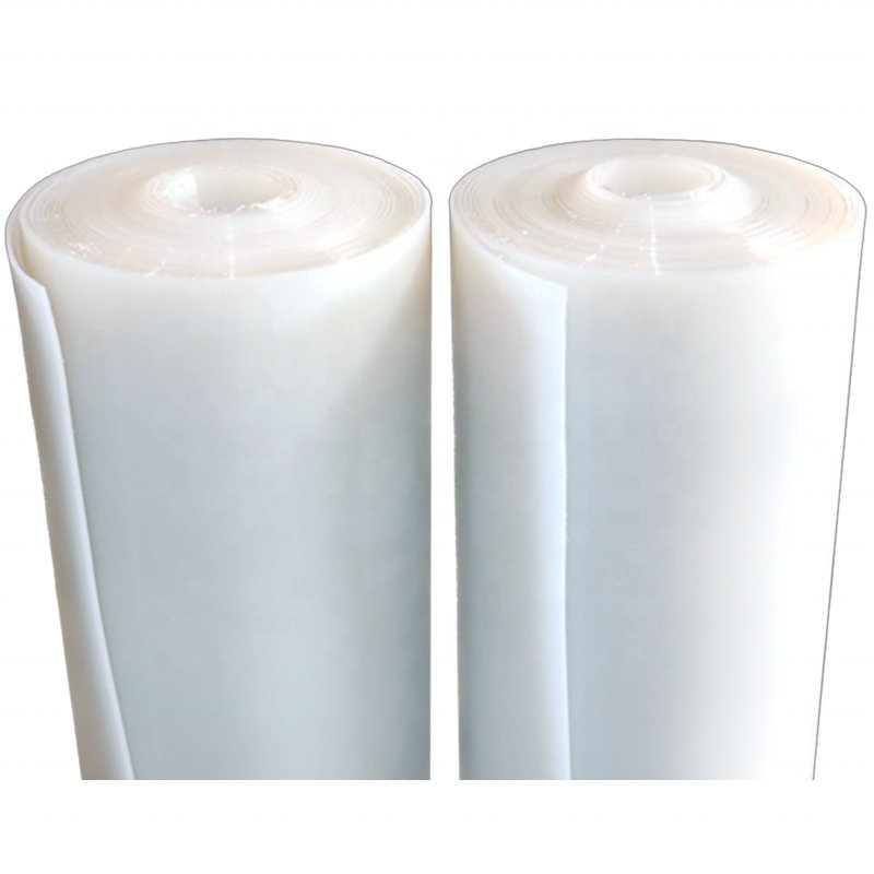 Custom white 1mm 2mm thickness 1m width heat resistance transparent silicone rubber sheet