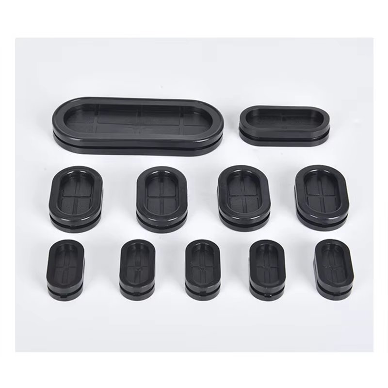 Custom Wholesale Compression molded NBR/SILICONE/EPDM/FKM/FFKM/PTFE rubber Seal grommet Sealing Ring grommets bushings