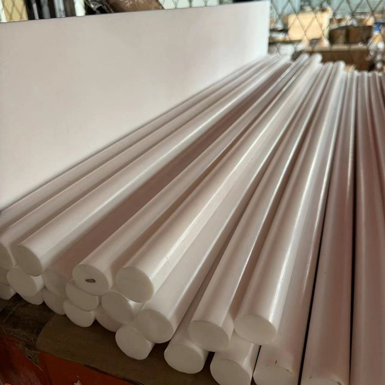 factory custom plastic stick ptfe bar chemical resistant fluoroplastic white extruded ptfe rod