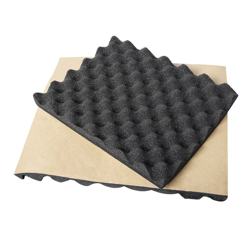 OEM NBR Rubber Sound Deadening Self-adhesive Sheet/Roll Foam Suitable For Recording Studio, KTV, Office,Other Acoustic Places