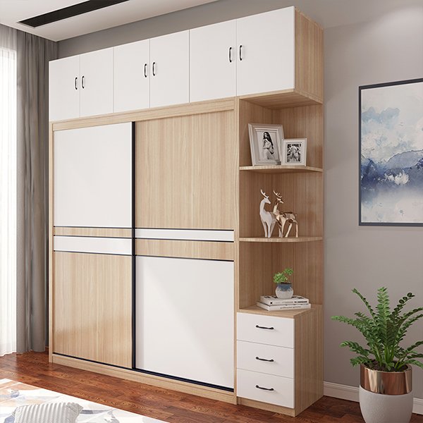 Hot Product - wooden Wardrobe wooden Storage Closet and Bedroom Furniture - Melamine wood wardrobe export USA,UK,EU