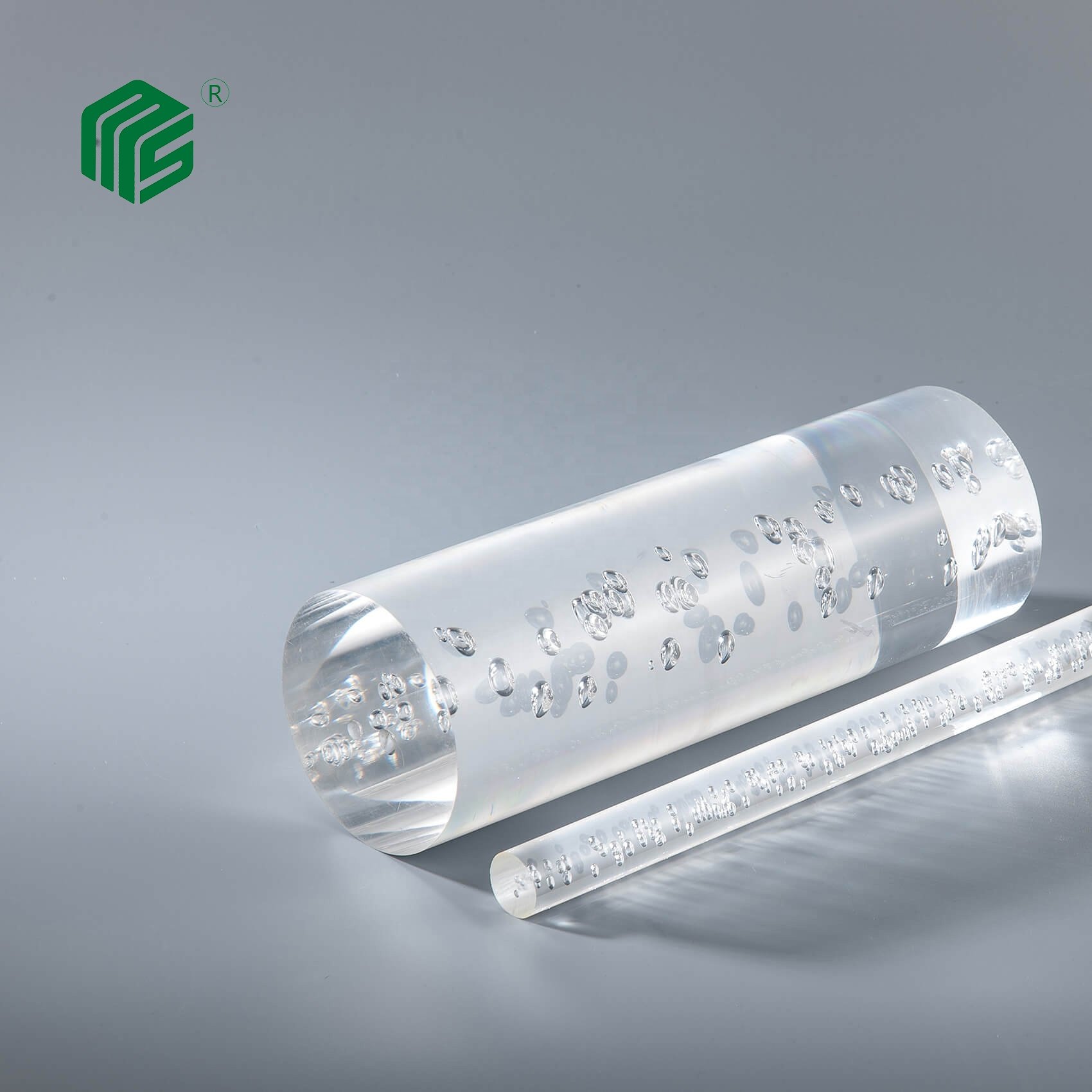 Mingshi customized extrusion 100% virgin PMMA colored clear acrylic rod high transmission for decorative lighting
