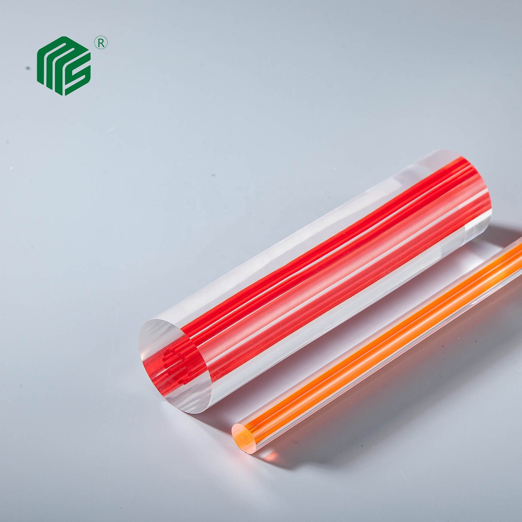 Mingshi customized extrusion 100% virgin PMMA colored clear acrylic rod high transmission for decorative lighting