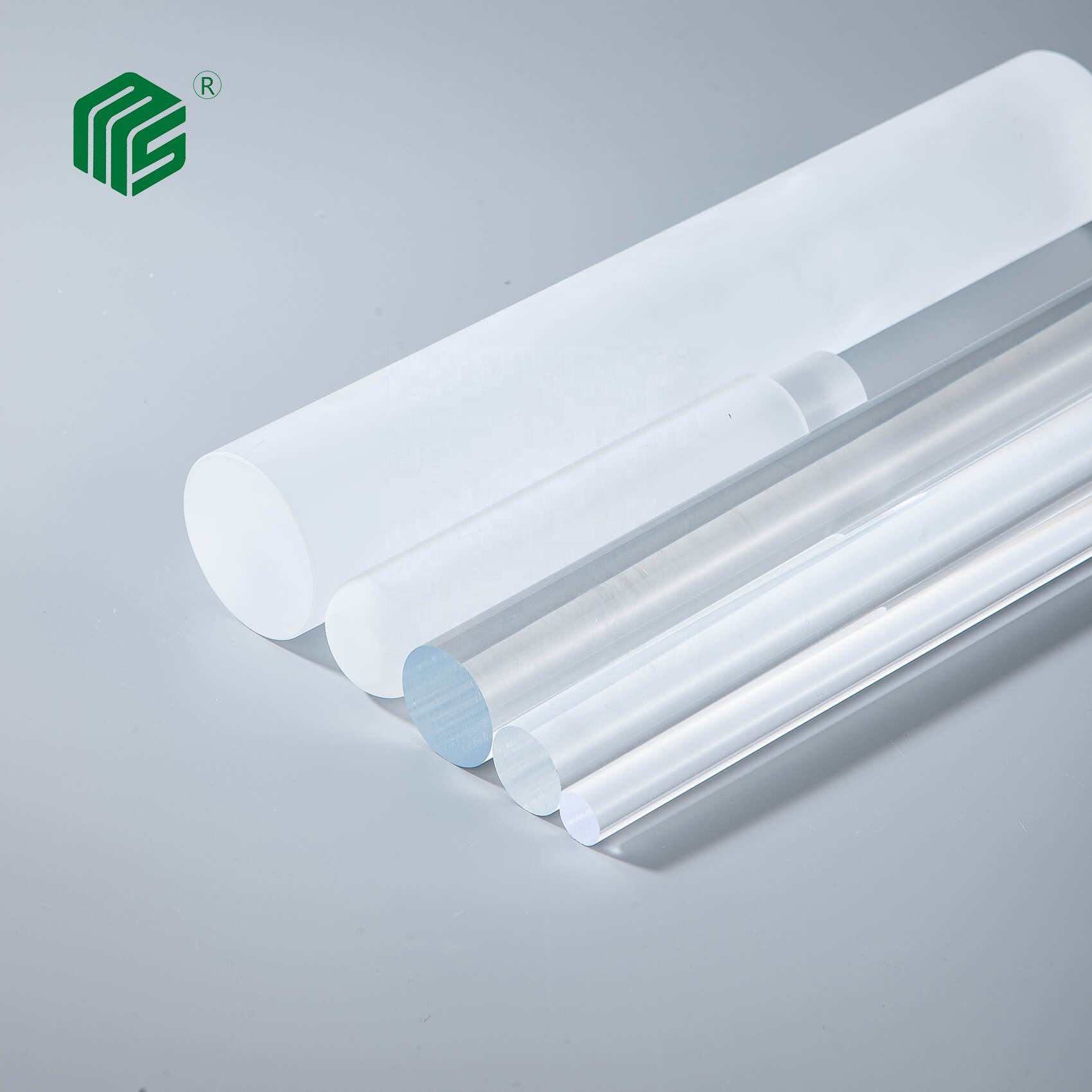 Mingshi customized extrusion 100% virgin PMMA colored clear acrylic rod high transmission for decorative lighting