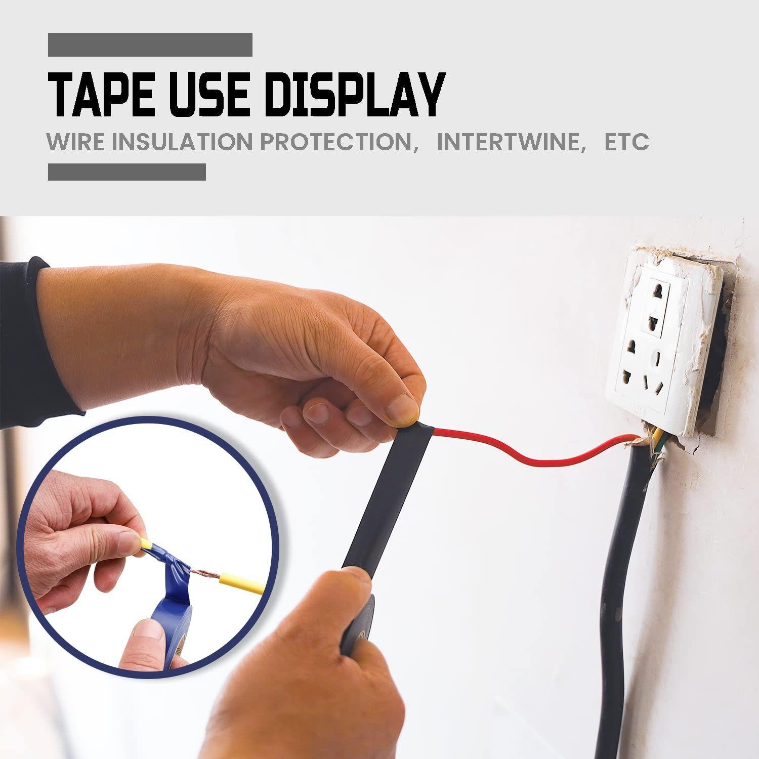 Electrical Tape,Easy-Wrap,Flame Retardant,Multi-Color,Great for General Home&DIY,Automotive,Electrical,Labeling Craft Project
