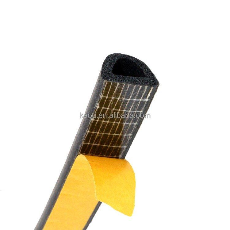 Automotive Universal Adhesive New Weather Stripping Epdm Soundproof Noise Rubber Seal Strip For Car Truck Door Window