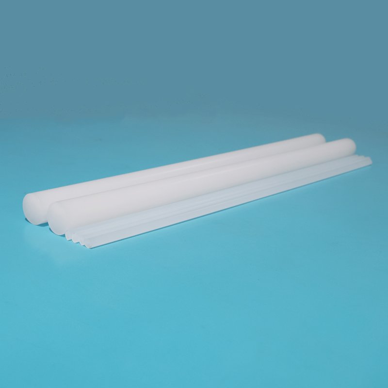 White color pure PCTFE round bars Plastic rods