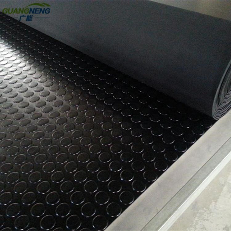 3mm Natural Rubber Floor Mats Waterproof Anti-Slip Ground Protection Coin Design with Moulding Processing Service