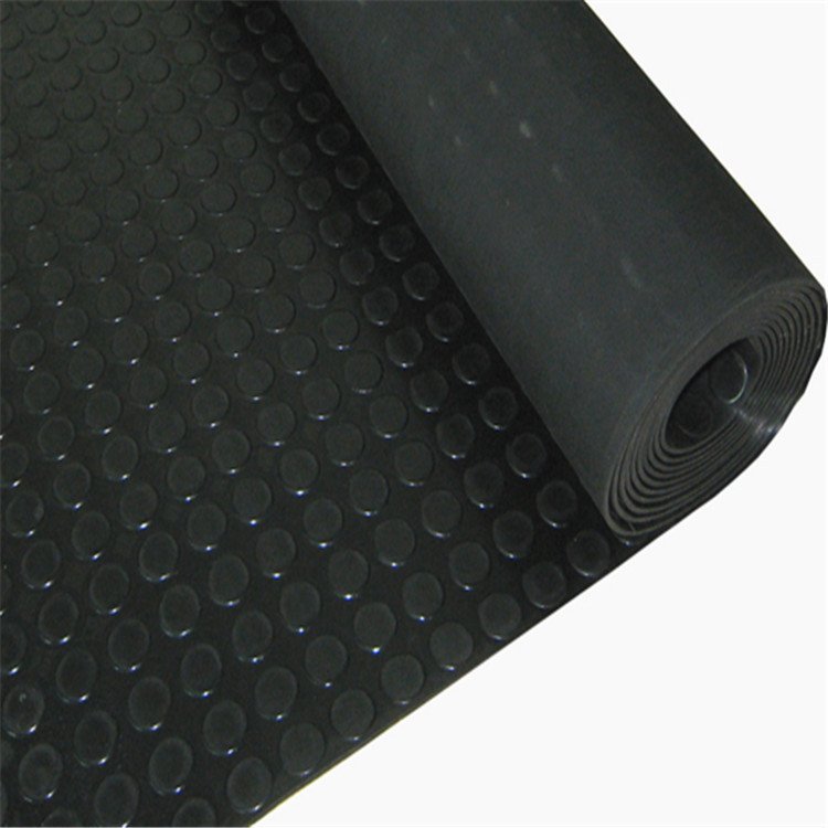 3mm Natural Rubber Floor Mats Waterproof Anti-Slip Ground Protection Coin Design with Moulding Processing Service