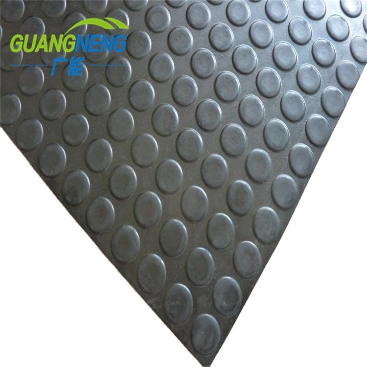 3mm Natural Rubber Floor Mats Waterproof Anti-Slip Ground Protection Coin Design with Moulding Processing Service