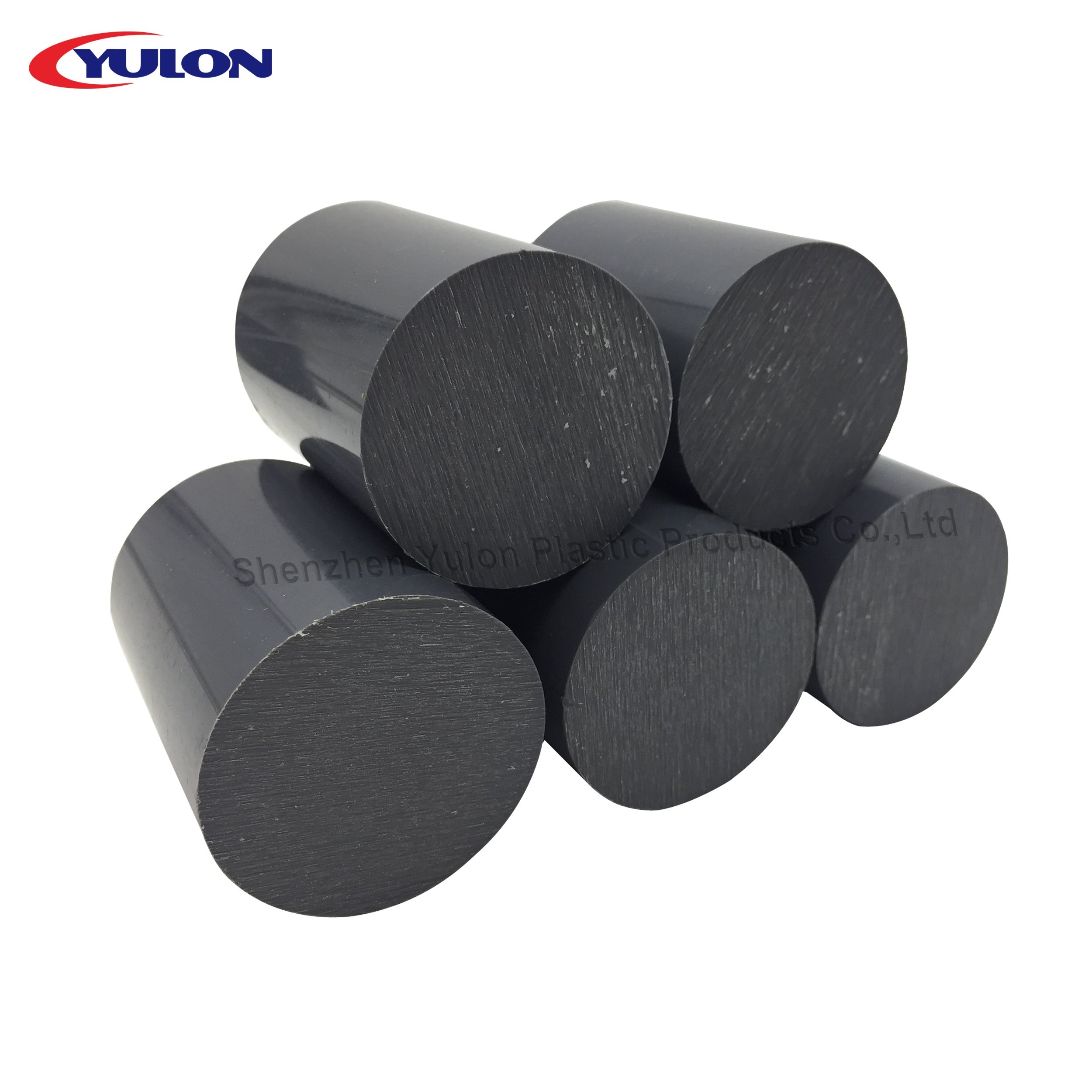 High Surface Hardness UPVC Cast Extruded Grey Rod Made from Durable PVC Material