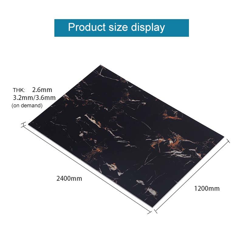 4x8 Wholesale Price High Glossy 1220*2440mm*3mm Pvc Marble Sheet For Interior Wall Decoration