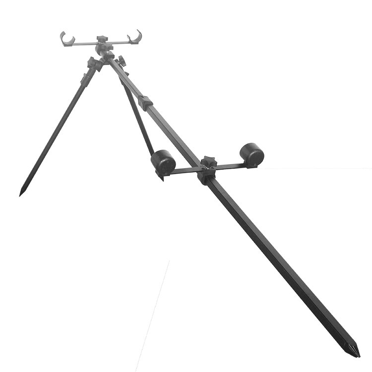 China In Stock Adjustable Aluminum River barbel Tripod Carp Fishing Rod Pod