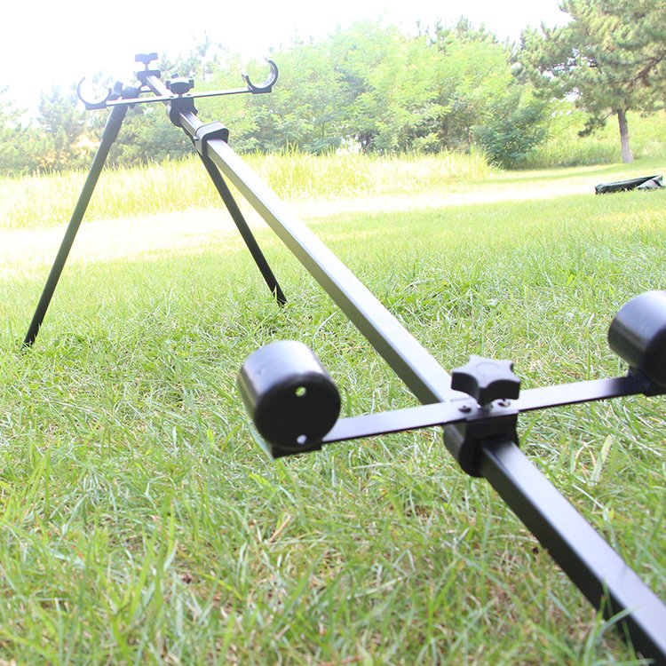 China In Stock Adjustable Aluminum River barbel Tripod Carp Fishing Rod Pod