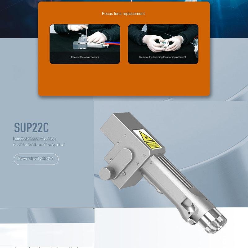 Hand held laser cleaner non contact rust removal dirt cleaning special for cleaning oil paint remove easy fast operate