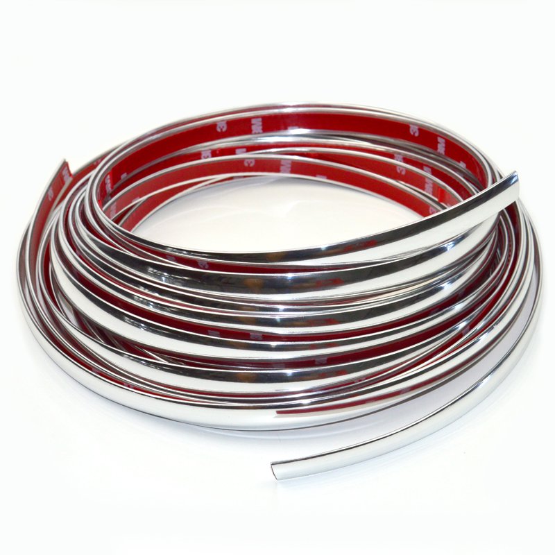 Car auto Window Trim Strip silver Chrome Flexible PVC Decoration Line