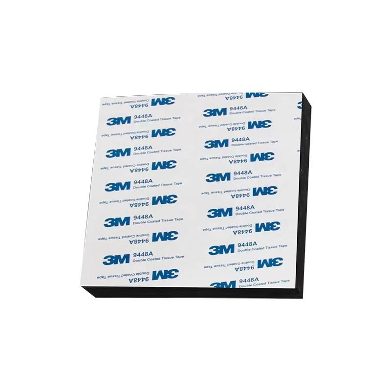 Black Closed-Cell Silicone Sheet with Adhesive PVA PVC PU EVA Nitrile Rubber Material Available in Rolls for Cutting Moulding
