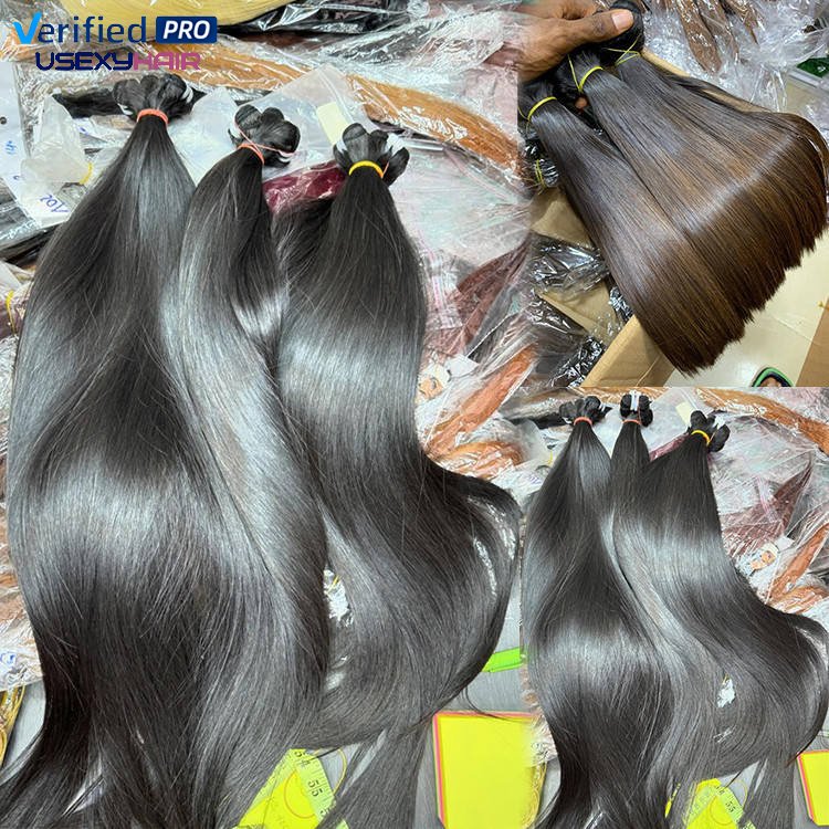Hot selling products 2024 double drawn human hair bone straight raw vietnamese hair bundles virgin cuticle aligned hair