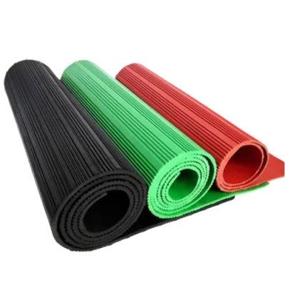 Industrial Rubber Floor Sheet Roll SBR Safety Slip Skate-Spike Flooring Mat