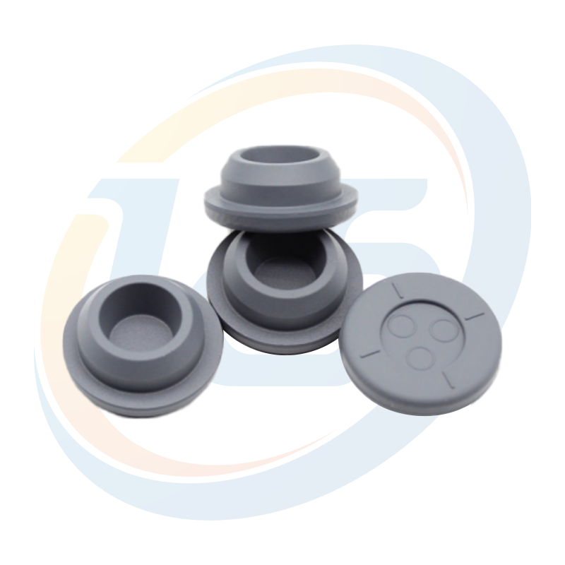 LongCheng High Quality Custom 13mm-20mm Butyl Rubber Moulded Stopper for Injection Vials