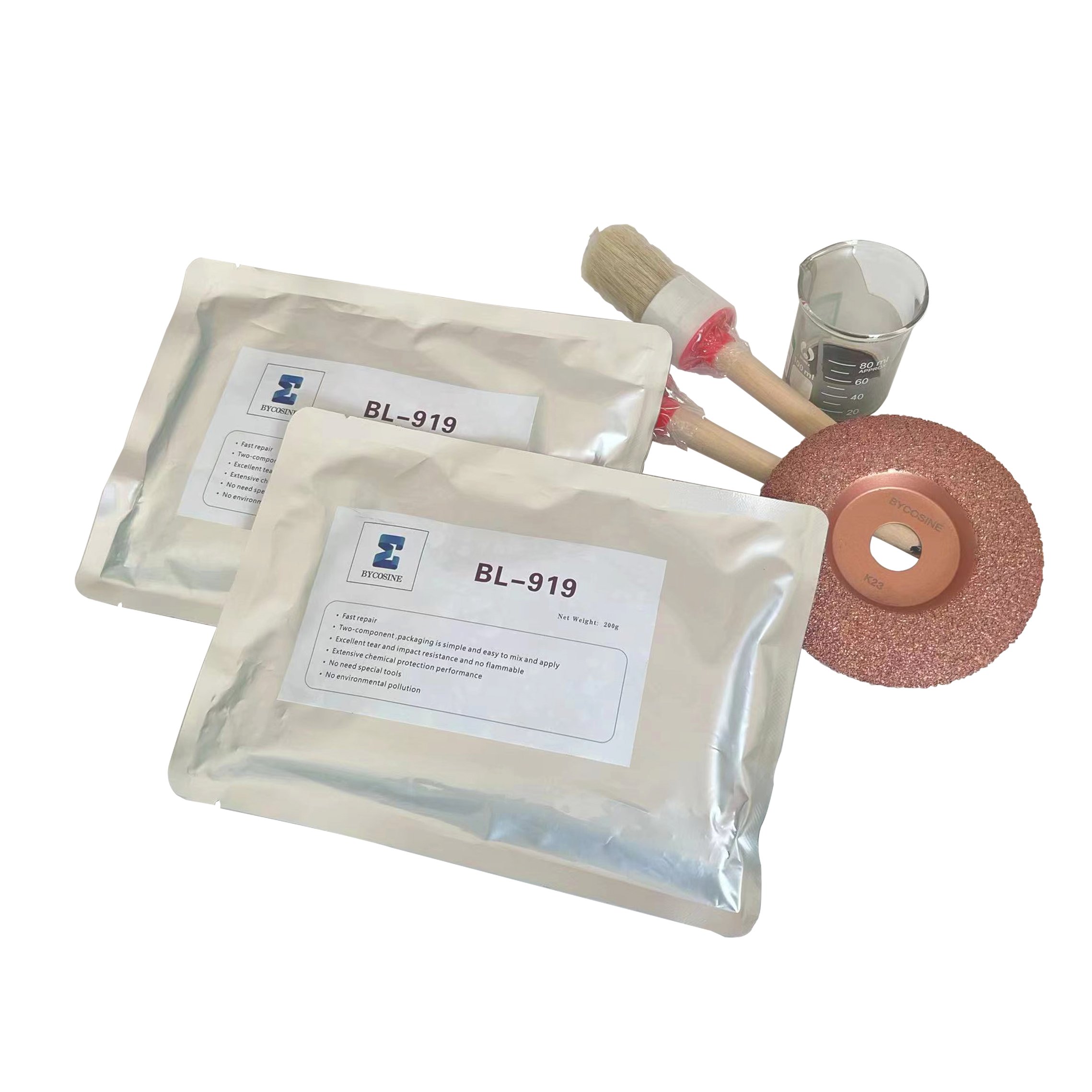 Rubber repair agent for filling and repairing incomplete internal structure of rubber products
