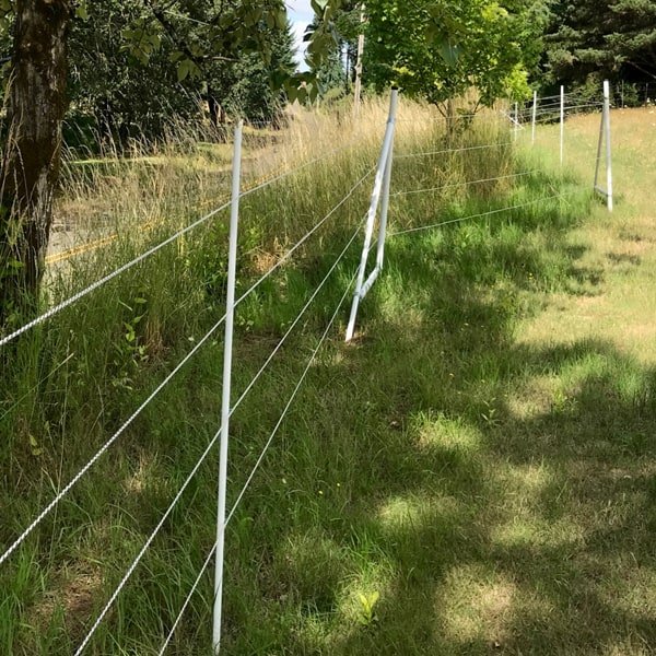 Outdoor high tensile fence drilled fiber rod