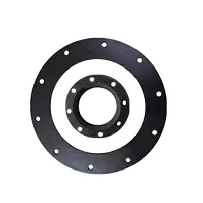 Rubber bearing with holes