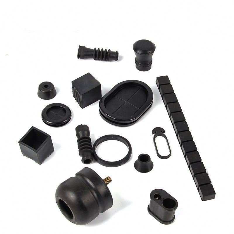 Rubber bearing with holes