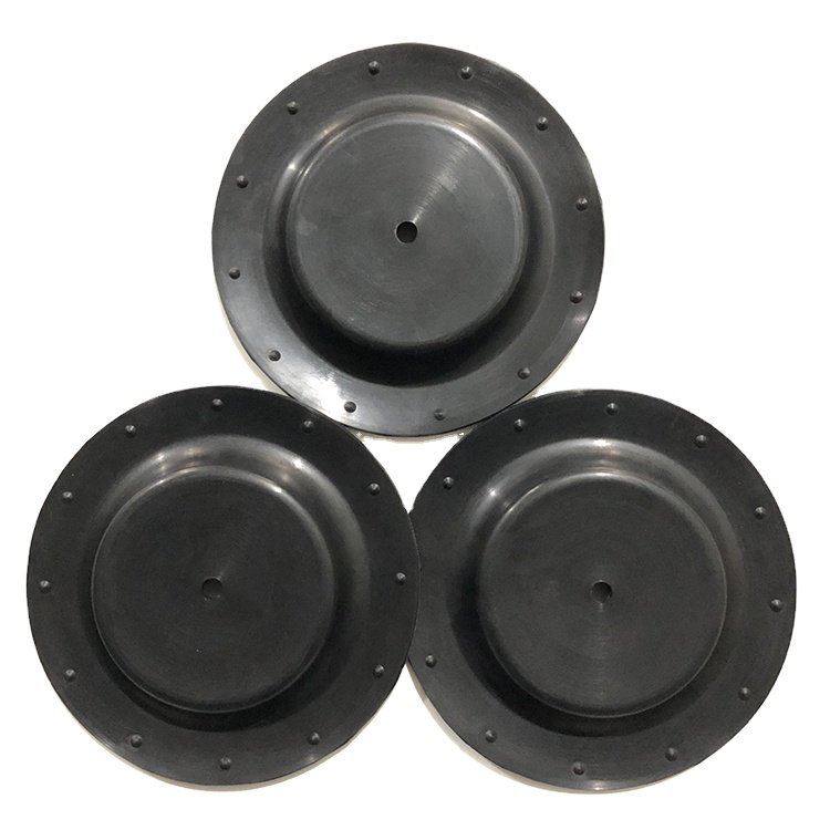 Rubber bearing with holes
