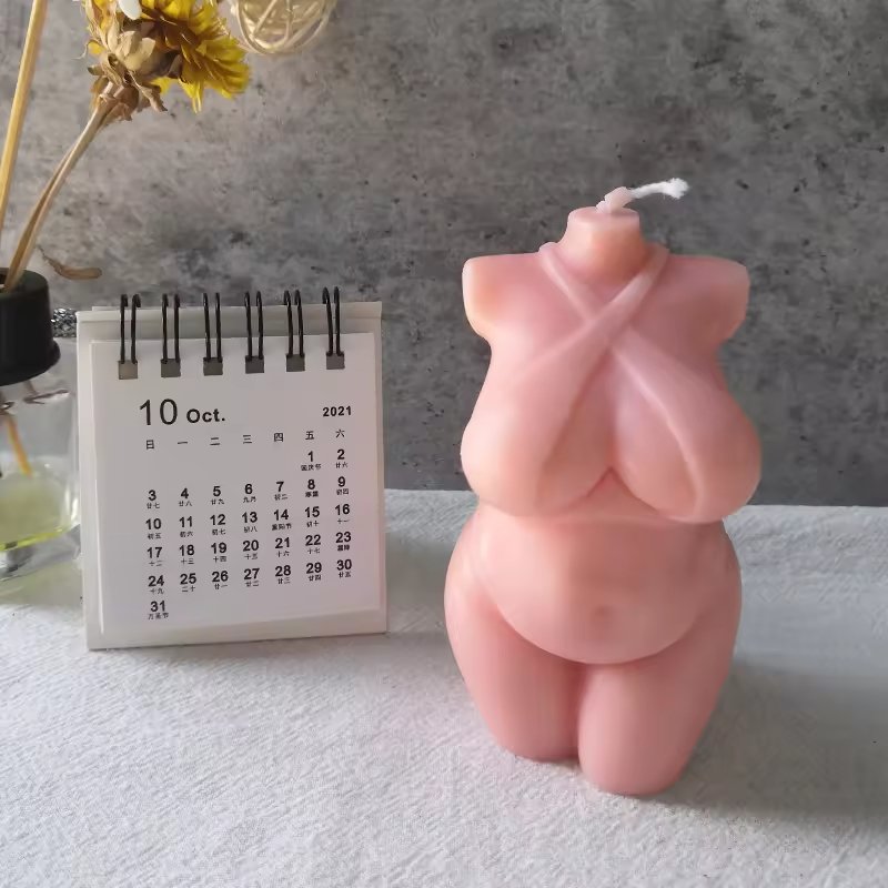 C-076 Holiday Gift Scented Soy Human Curvy Pregnant Torso Candle 9cm Swimsuit Women Sexy Body Scented Candle