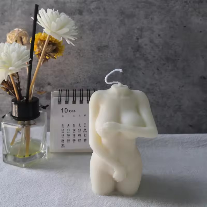 C-076 Holiday Gift Scented Soy Human Curvy Pregnant Torso Candle 9cm Swimsuit Women Sexy Body Scented Candle