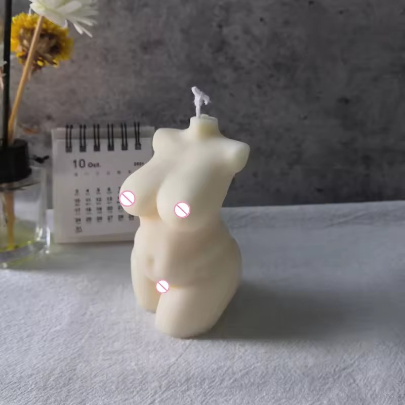 C-076 Holiday Gift Scented Soy Human Curvy Pregnant Torso Candle 9cm Swimsuit Women Sexy Body Scented Candle