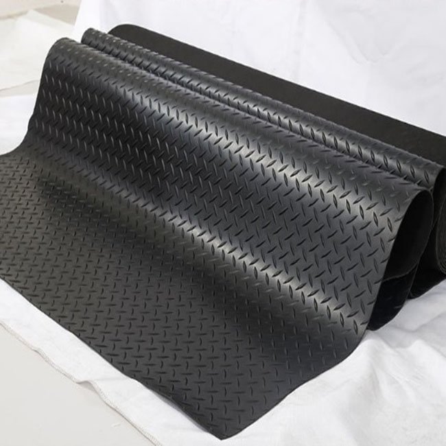 Anti Slip Diamond Willow Leaf Pattern Rubber Floor Mat