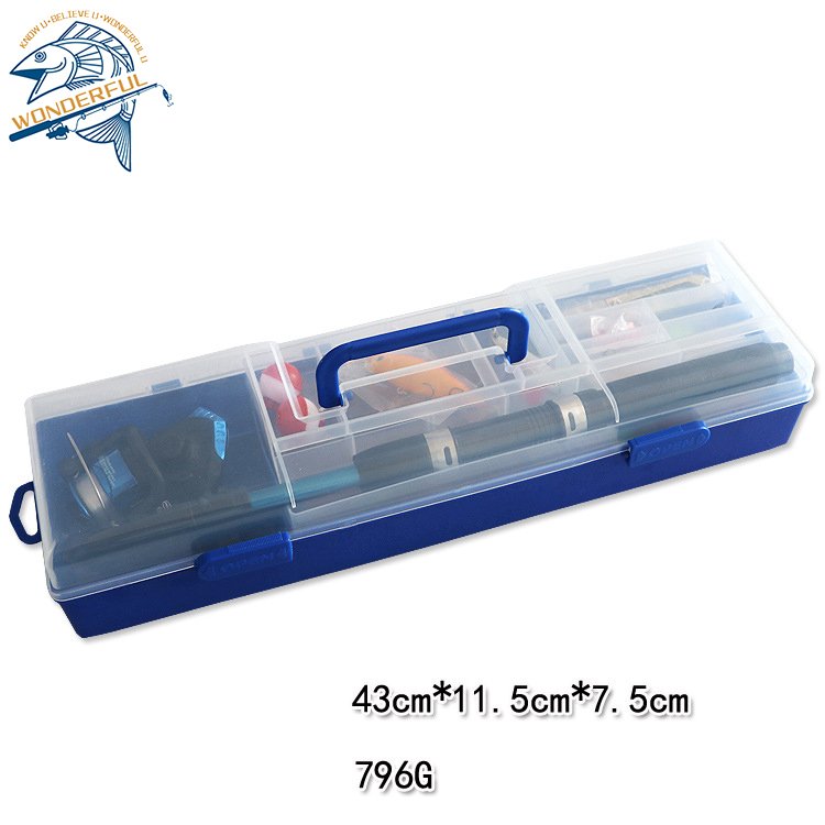 1.5m Telescopic Pole Kids Sea Fishing Lure Spinning Rod Kit With Spincast Reel and Tackle Box