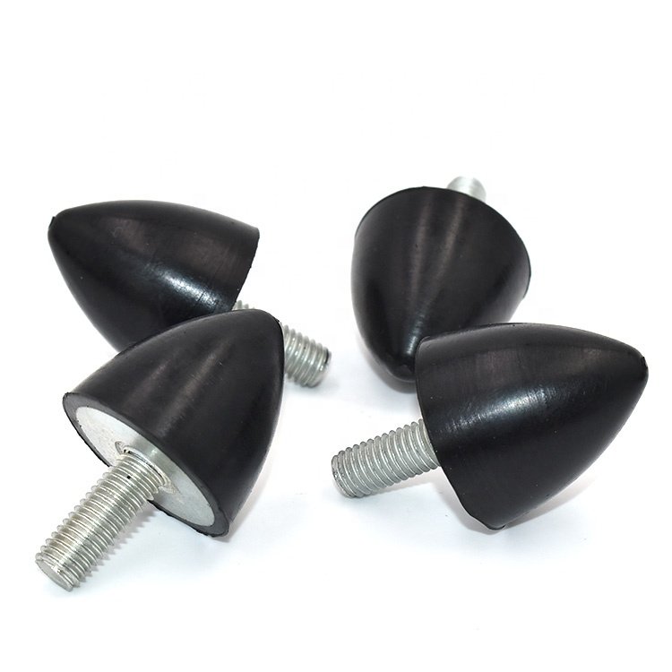 M6 M8 M10 Cone Rubber Bump Stop Male Thread Rubber Vibration Damper Mount