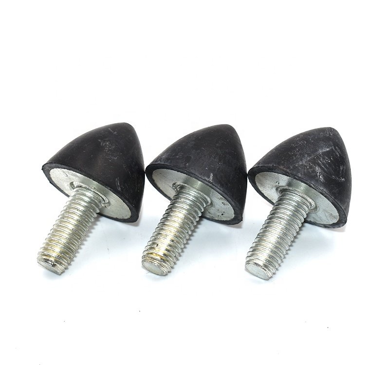 M6 M8 M10 Cone Rubber Bump Stop Male Thread Rubber Vibration Damper Mount