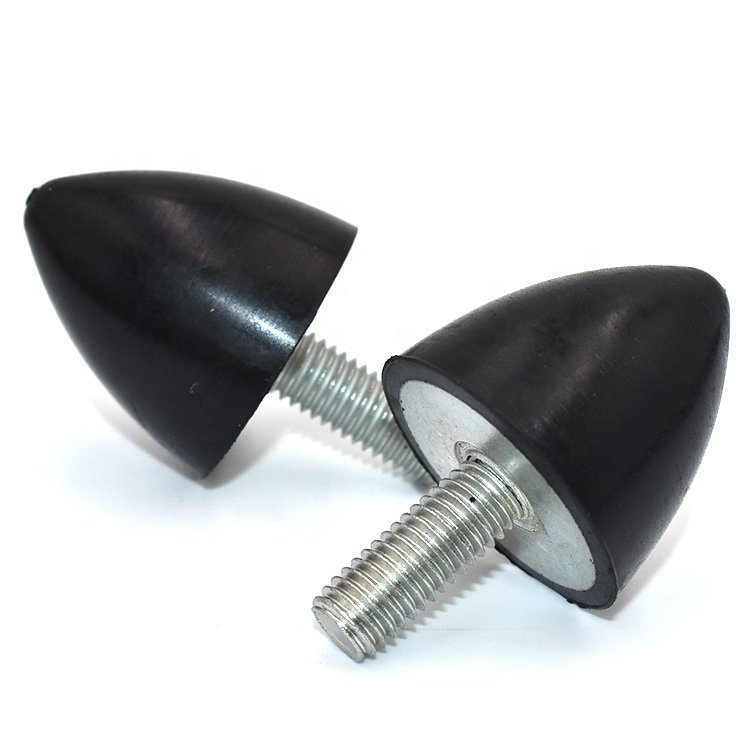 M6 M8 M10 Cone Rubber Bump Stop Male Thread Rubber Vibration Damper Mount