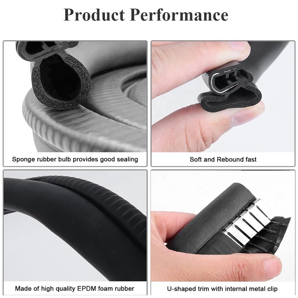 Factory wholesale high quality Car Door Rubber Weather stripping Automotive rubber EPDM composite seal strip