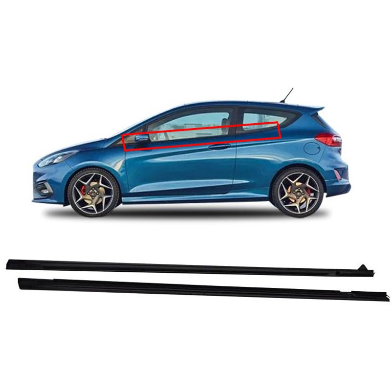 For 2009-2013 Ford Fiesta Automotive Rubber Weatherstrip Belt Molding Trim Outer Window Channel Weatherstripping Edge