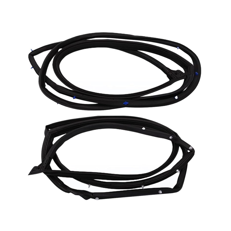Car auto Front door frame rubber strip sealing strip Rubber Weatherstrip Compatible with For Honda Civic Sedan