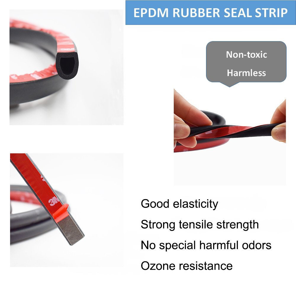 Reliable Self-Adhesive EPDM Foam Window Seal Tape for Cars Waterproof Soundproof Dustproof Easy Installation Solution