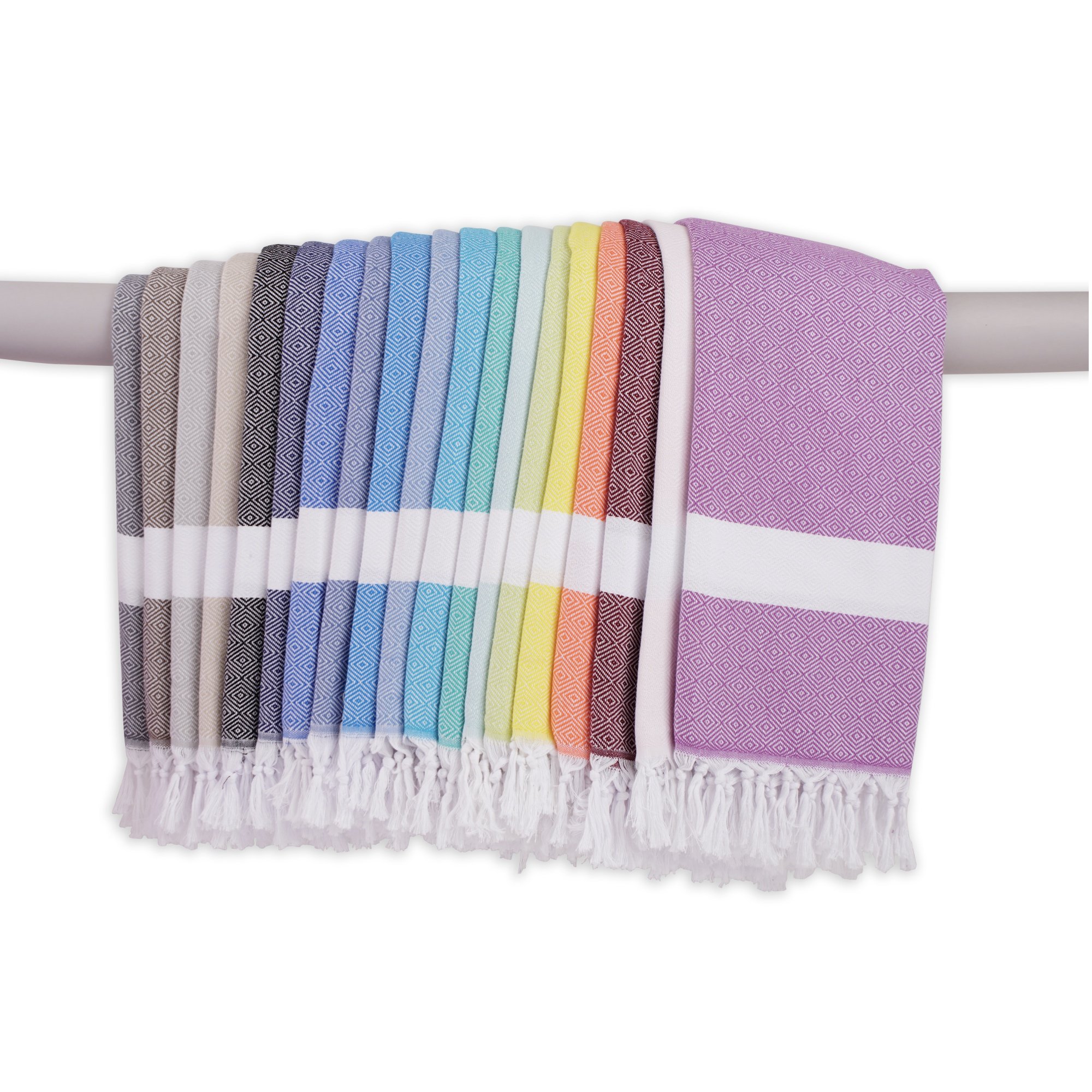 Best Quality Modern Soft 100% Cotton Towels Premium Diamond Model Lightweighted Blanket Towel Set for Bath and Beach Wholesale