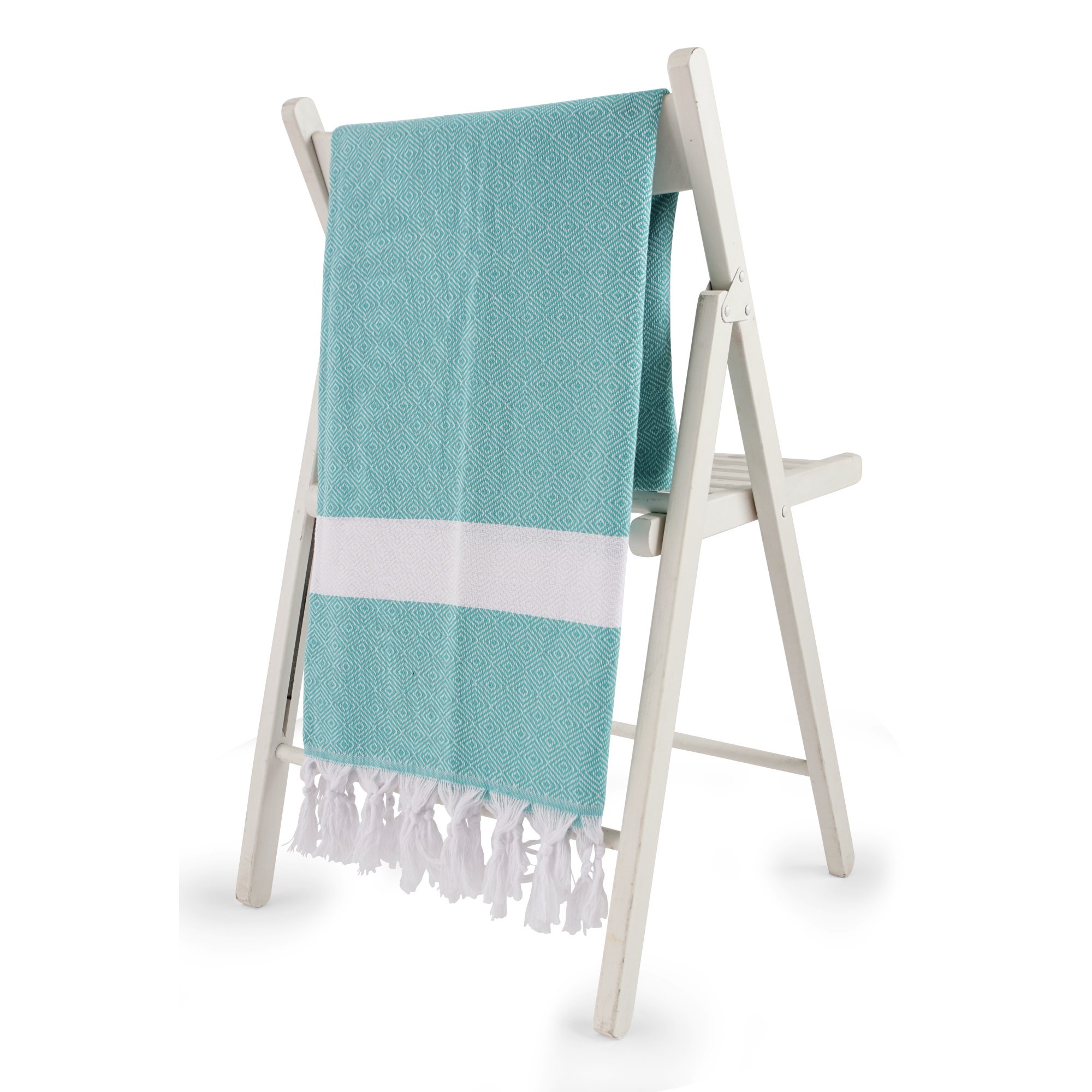 Best Quality Modern Soft 100% Cotton Towels Premium Diamond Model Lightweighted Blanket Towel Set for Bath and Beach Wholesale